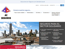 Tablet Screenshot of acseguros.com.co